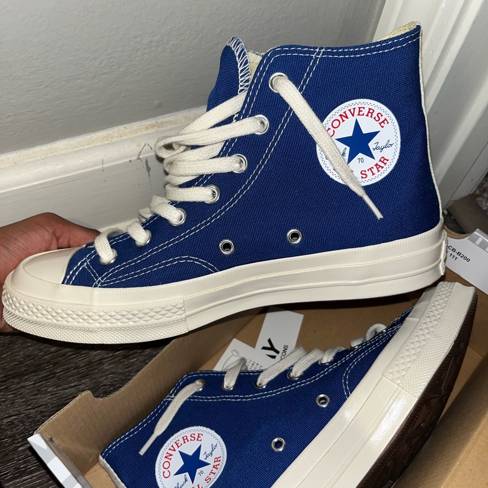 Blue Hightop Comme des garçons